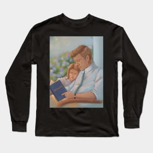 JFK and Caroline reading Long Sleeve T-Shirt